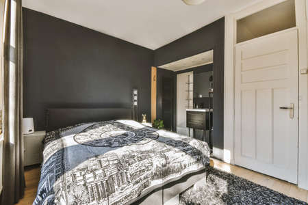 Luxury bedroom of house in beautiful designの写真素材