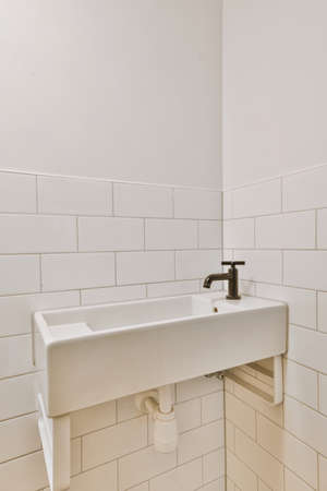 Interior design of beautiful and elegant bathroom