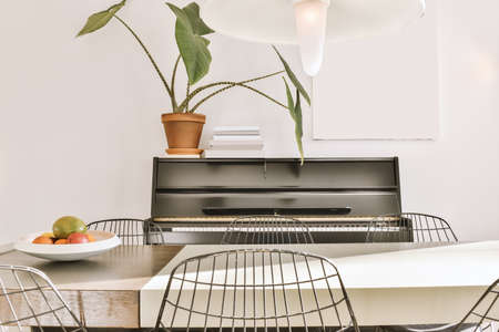 Interior of a spacious room in a luxury houseの写真素材