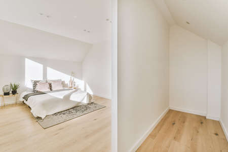 Luxury bedroom of house in beautiful design