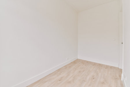 A cozy and spacious empty room in a luxury houseの写真素材