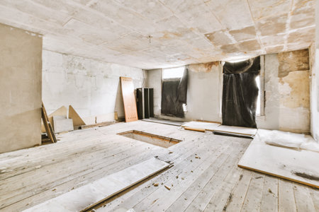A cozy and spacious empty room in a luxury house
