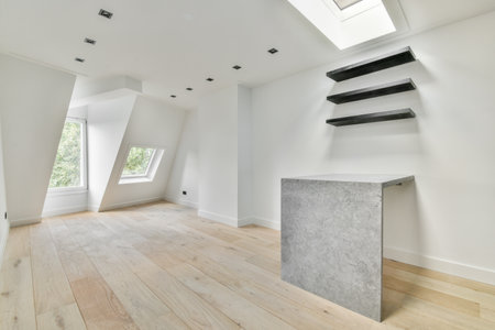 Interior of a spacious room without furniture