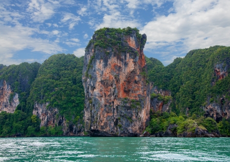 Island in the middle of the sea.の写真素材