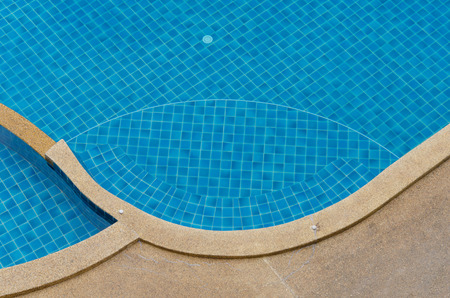 blue swimming pool at hotel.のeditorial素材