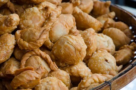 Thai little curry puff.の写真素材