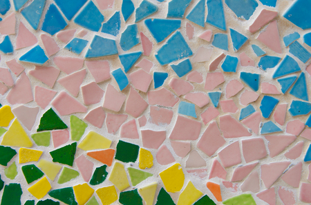 Mosaic tiles of Colorful  for backgroundの写真素材