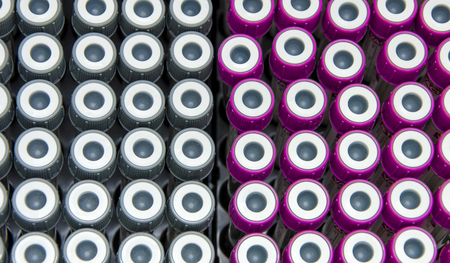 Medical test tube for blood samples.の写真素材