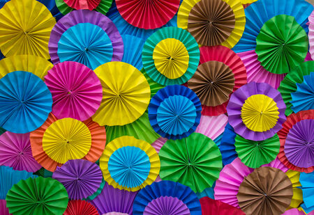 Paper folding multicolored abstract for backgroundの写真素材