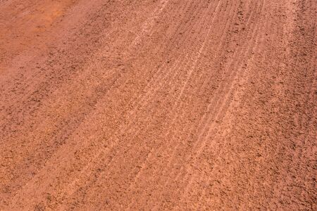 Dirty rural road wet muddy of countryside.の写真素材