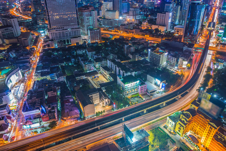 top view of Expressway Highway in Bangkok Thailand
