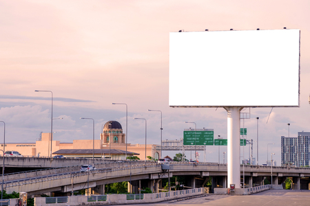 large Blank billboard ready for new advertisement.の写真素材