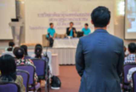 Blur of business Conference and Presentation in the conference hall.の写真素材