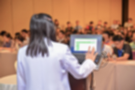 Blur of business Conference and Presentation in the conference hall.の写真素材