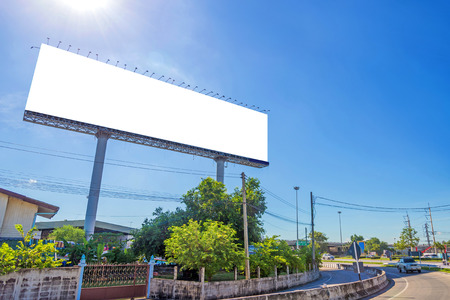 large Blank billboard ready for new advertisement.の写真素材