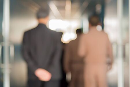 Blurred of people walking in subway station.の写真素材