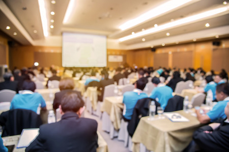 Blur of business Conference and Presentation in the conference hall.