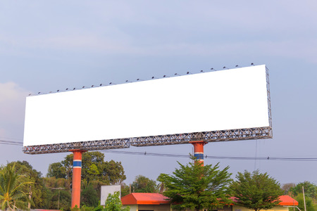 large Blank billboard ready for new advertisement.の写真素材