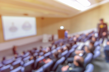 Blur of business Conference and Presentation in the conference hall.