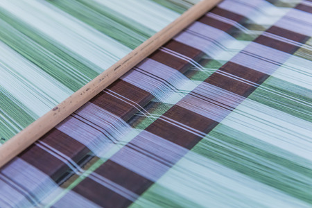 Colorful of Raw silk thread for background.