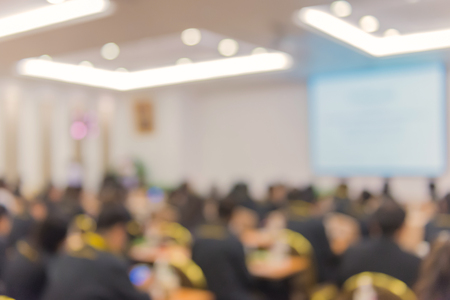 Blur of business Conference and Presentation in the conference hall.の写真素材