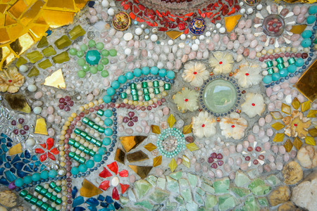 Mosaic tiles of Colorful abstract for background.
