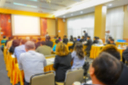Blur of business Conference and Presentation in the conference hall.の写真素材