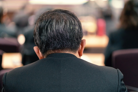Speakers on the stage with business people or Audience in the conference hall and seminar meeting.の写真素材