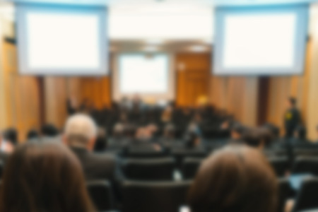Blur of business Conference and Presentation in the conference hall.