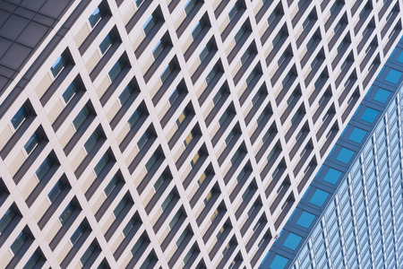 Contemporary Architecture Office Building In The City, Perspective Concept.