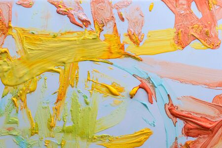 oil paint color on wall texture abstract for background.