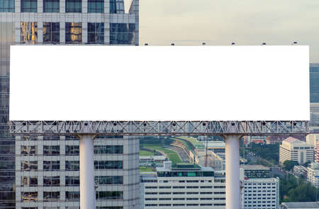 billboard or advertising poster on building for advertisement concept background.の写真素材