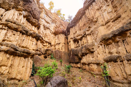 Pha Chor or Phachor in Doi Lo park is largest ancient Grand Canyon in Thailand National Park.の写真素材