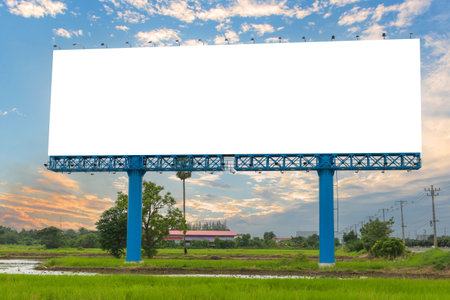 billboard or advertising poster for advertisement concept backgroundの写真素材