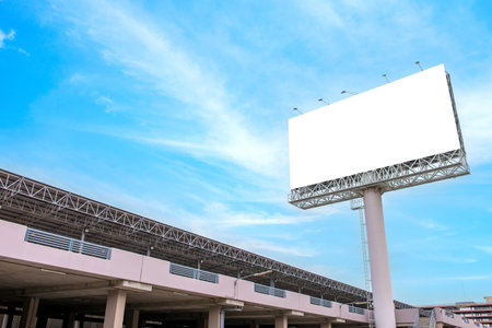 billboard or advertising poster for advertisement concept background.の写真素材