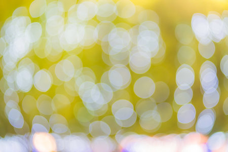 Abstract circular bokeh from light decoration for background.の写真素材