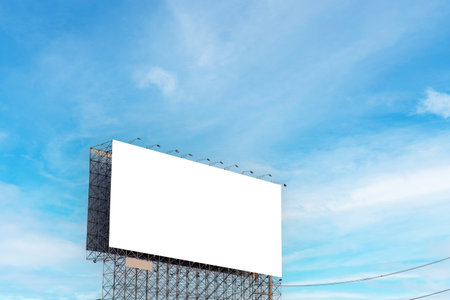 billboard or advertising poster for advertisement concept background.の写真素材