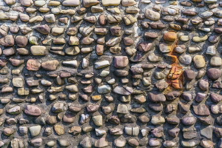 Background of stone wall texture abstract for designの写真素材