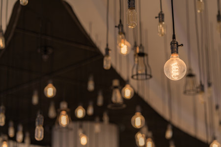 Beautiful Vintage Lighting decor for building interiors.の写真素材