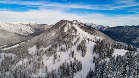 Stevens Pass Birds Eye Viewの写真素材