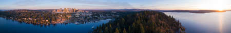 Bellevue Washington USA Almost 360 Panoramaの写真素材