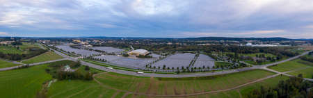 Hershey Pennsylvania USA Aerial Overviewの写真素材