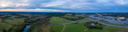 Hershey Pennsylvania USA Aerial Panoramaの写真素材