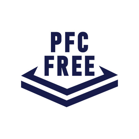 PFC Free Sign. PFC prohibited, perfluorinated compound.のイラスト素材