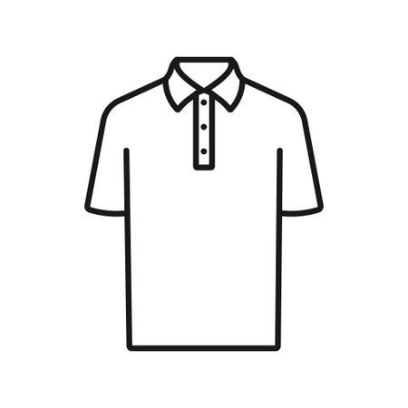 Polo shirt icon. T-shirt human uniform.のイラスト素材