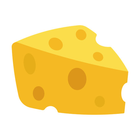 Yellow Cheese Food icon for apps and websitesのイラスト素材