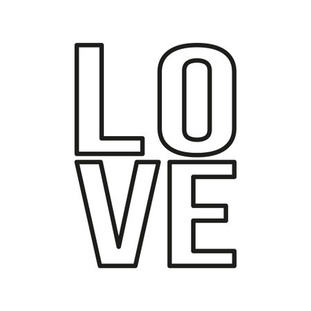 Love line simple icon, outline vector sign, linear style pictogram isolated on white. Love, favorite symbol, logo illustration. Editable stroke. Pixel perfect vector graphicsのイラスト素材