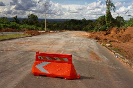 Brasilia, D.F. Brazil, February 2, 2021: New road construction continues in the Northeast section of...