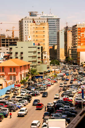 Luanda, Angola, Africa February 9, 2009: The extreme poverty and poor housing conditions in city of Angolaのeditorial素材
