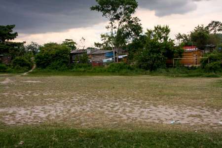 San Pedro Sula, Honduras, July 08, 2007: The poor housing conditions that is common in Honduras and all of Latin Americaのeditorial素材